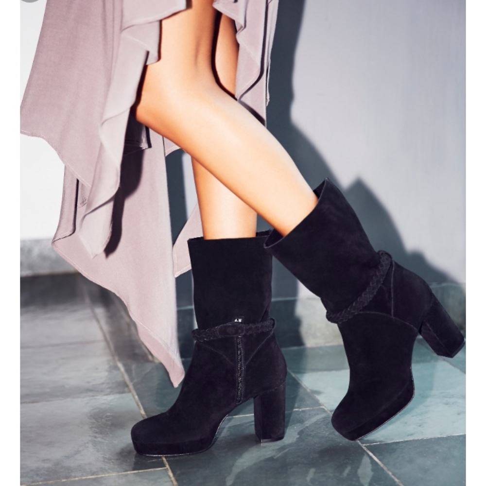 Free People Iris Suede Platform Boots
